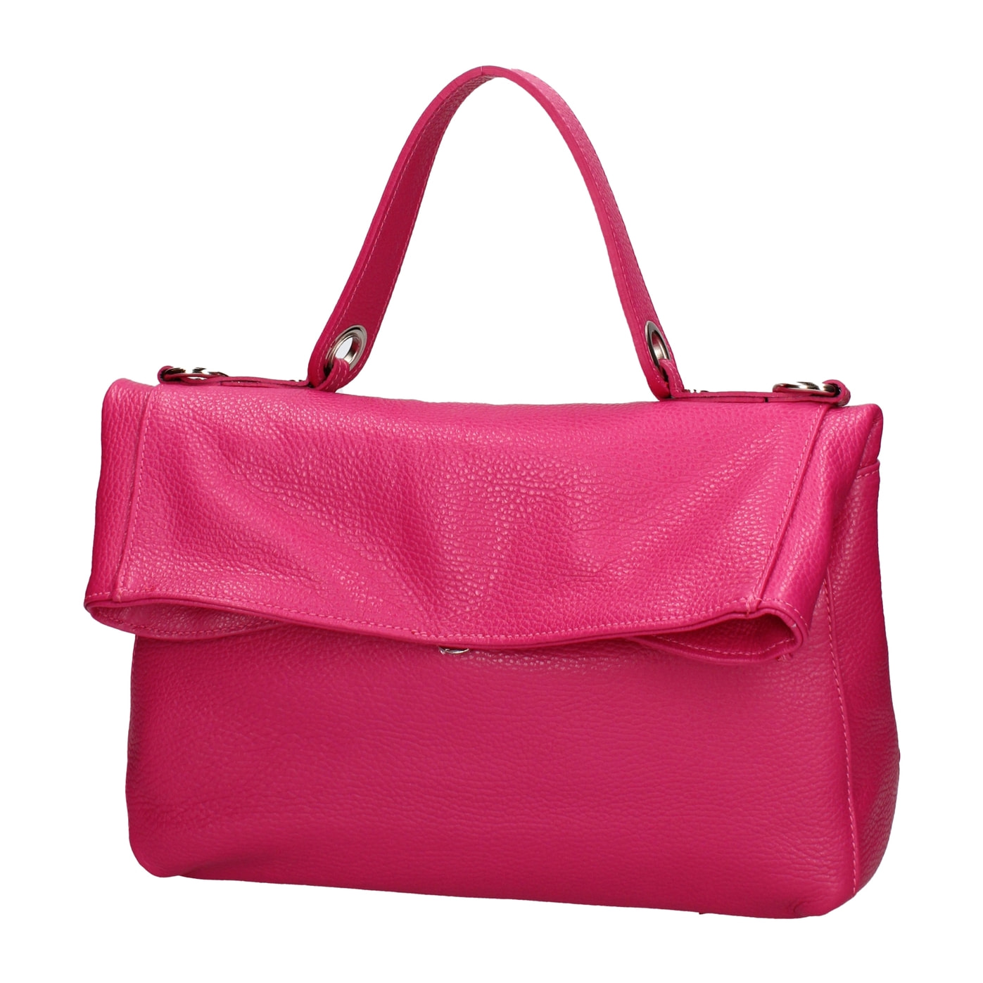 Borsa a spalla convertibile in zaino da donna In Vera pelle Made in Italy 34x21x12 cm