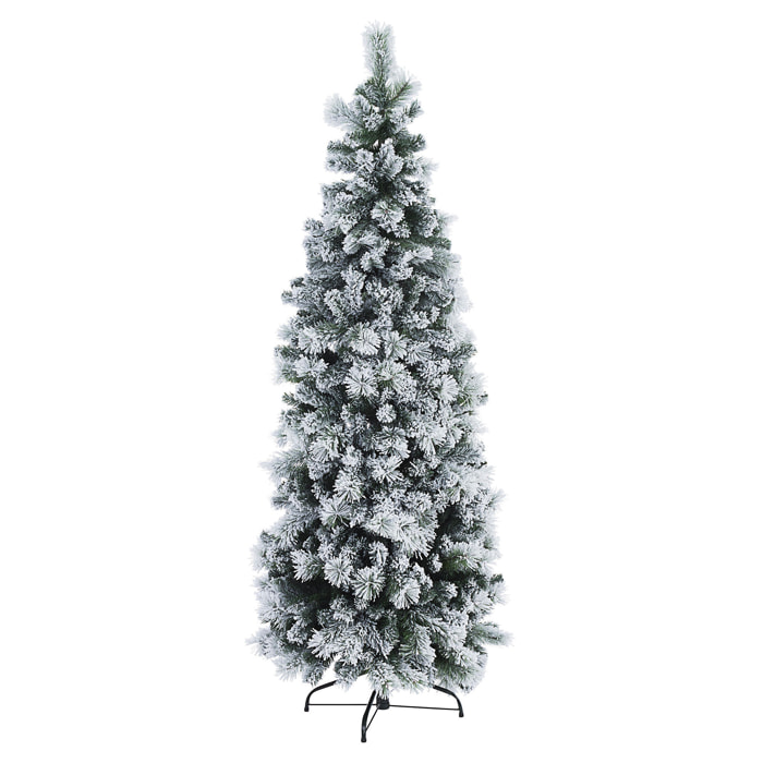 Albero di Natale PRAGA innevato slim 210 cm