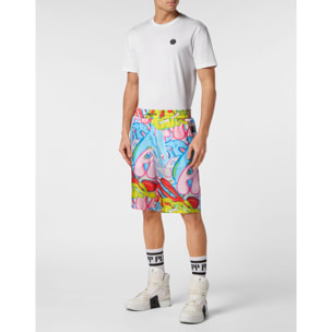 PHILIPP PLEIN Shorts BOMBING GRAFFITI
