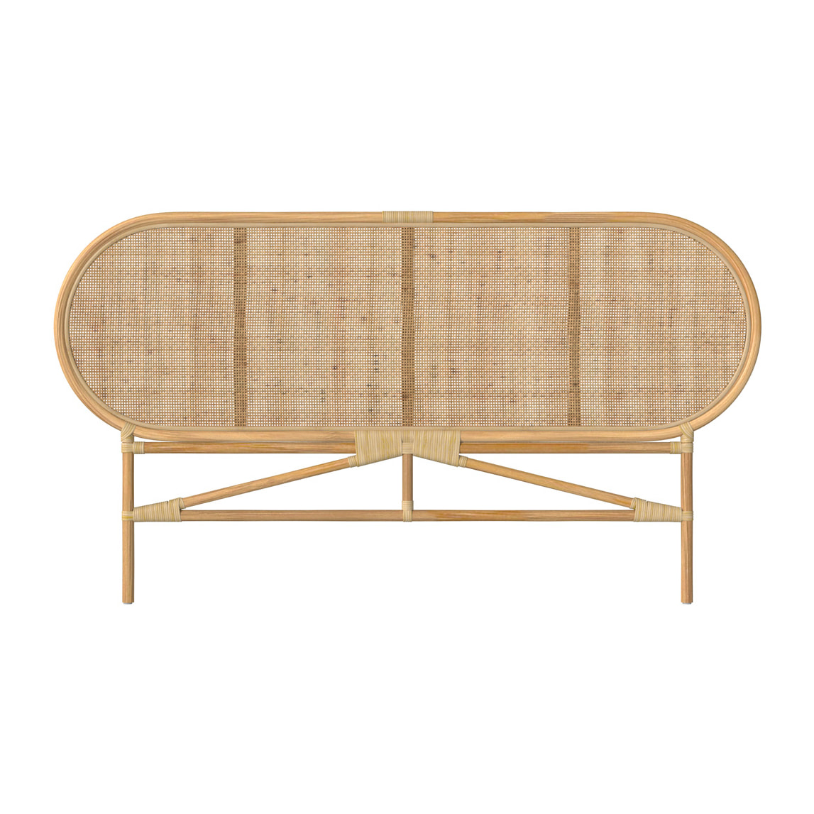 Tête de lit en rotin naturel 140 cm - Navahino