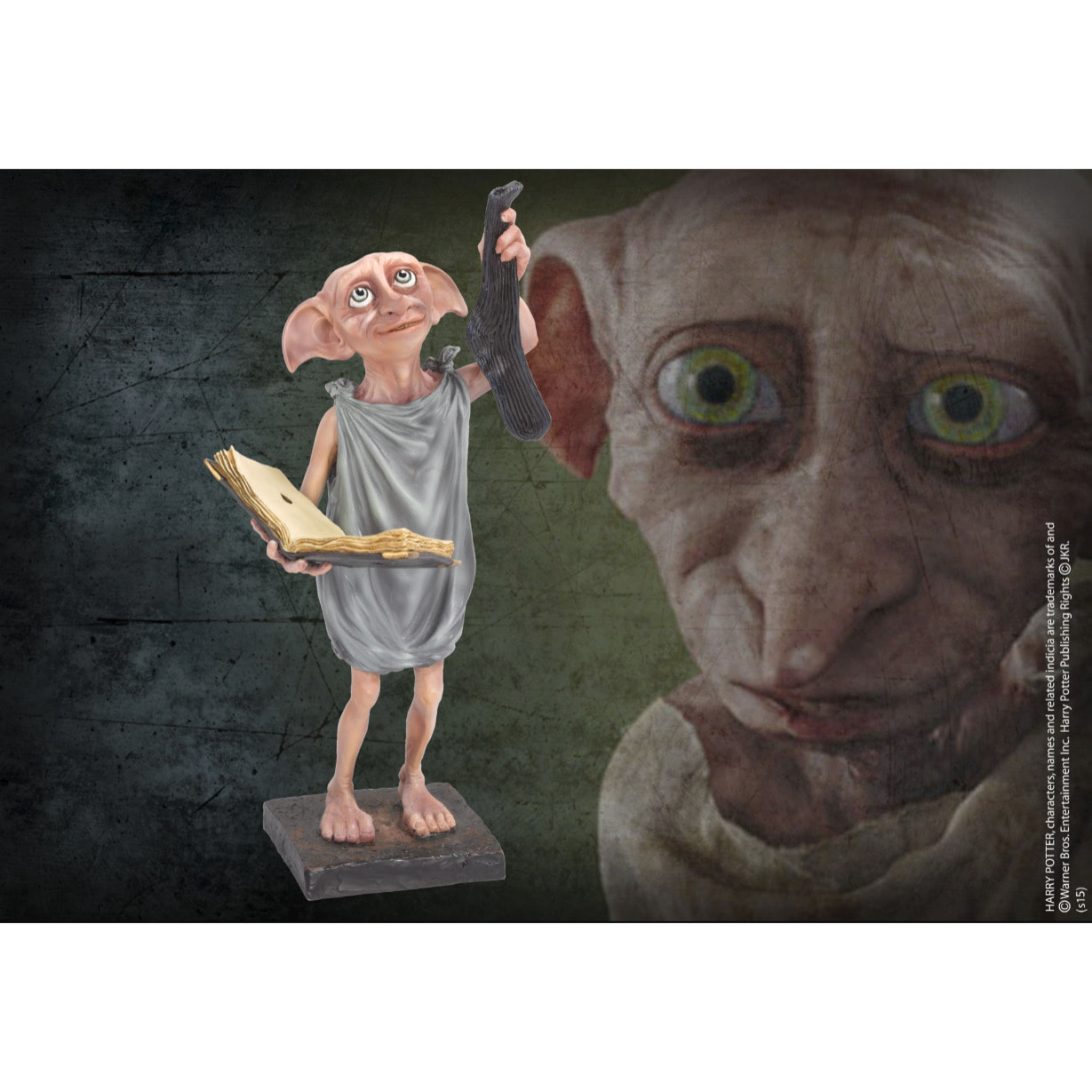 Harry Potter Statua in Resina Elfo Dobby Con Calzino 24 Cm Noble Collection