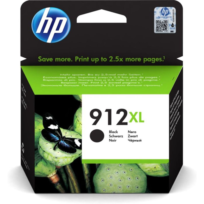 Cartouche d'encre HP Originale 912 XL Haute Capacité Noire - 3YL84AE
