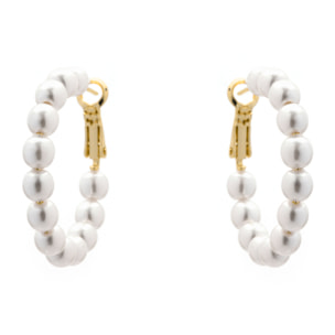 Pendientes Rabak acabado oro amarillo 18k