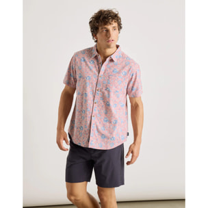 Camisa Manga Corta Rosa - San Junipero