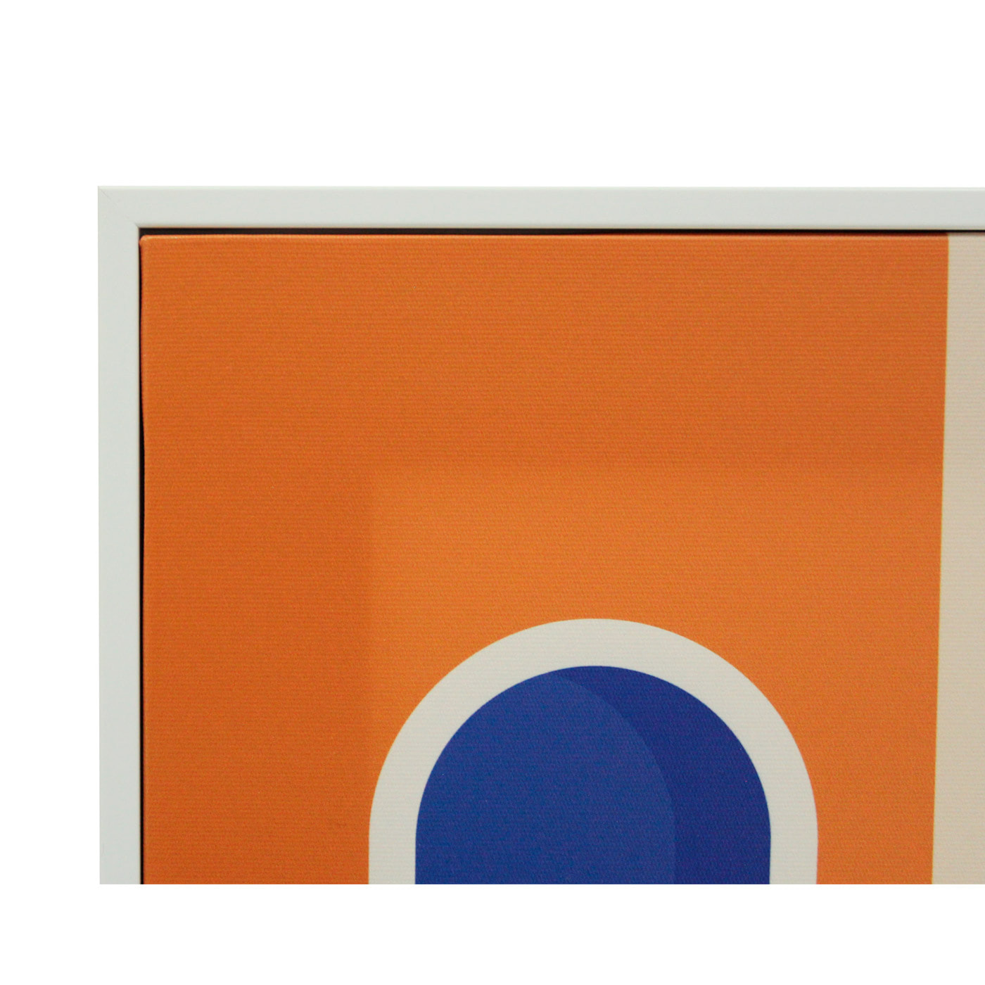 Set 3 cuadros Grecia poliéster azul-naranja-tierras 40x40x4cm