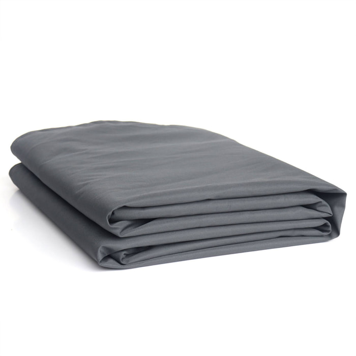 Housse de protection 230x112cm gris foncé - Bâche rectangulaire en polyester enduit PA pour tables de jardin  Firenze 8. Vasto 12. Vabo 12 et Cubo 12