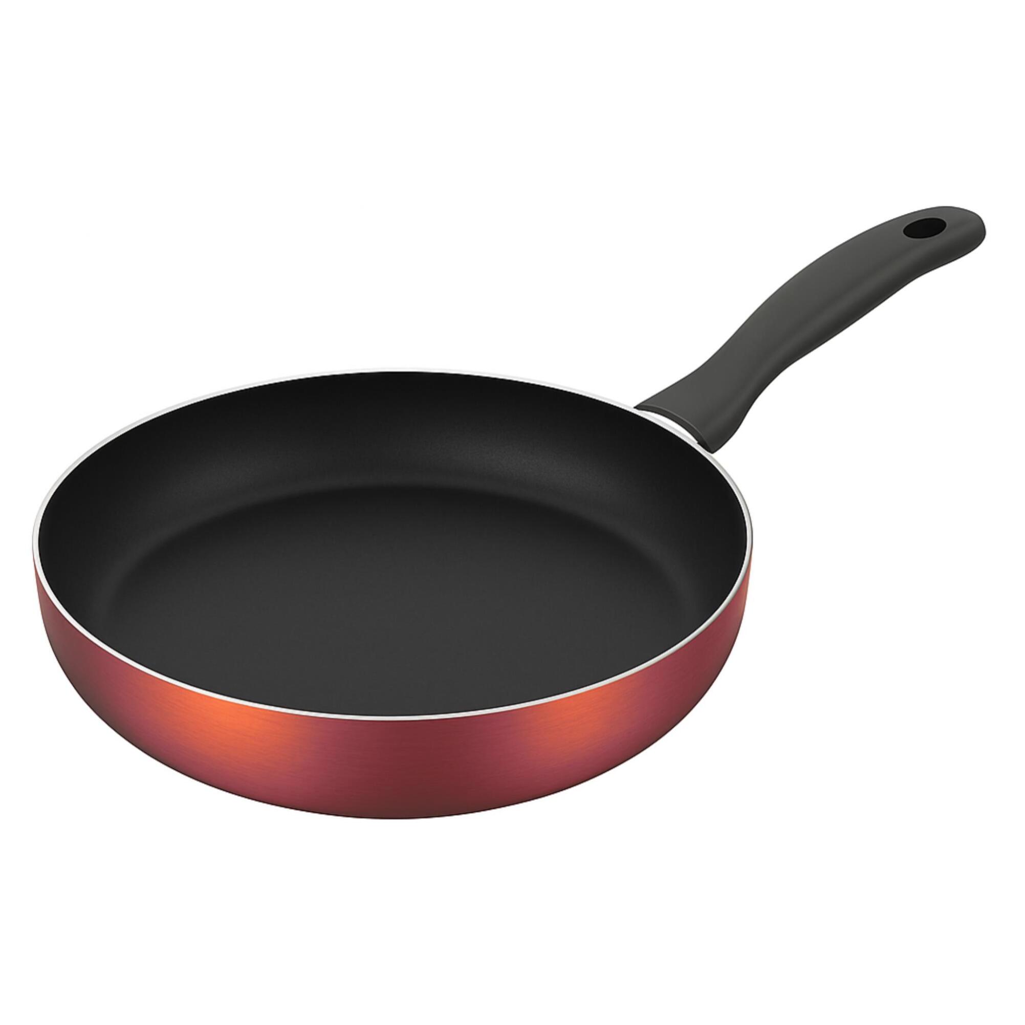 Sartén de Ø28x5cm en Aluminio prensado color Cobre metalizado