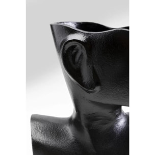 Vase Rostro profil noir 27cm Kare Design