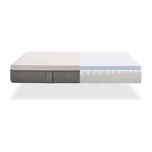 MATELAS MAX ONE ORTHOPEDIQUE DEHOUSSABLE MULTIZONE, 20 cm, 2 places - Moonia