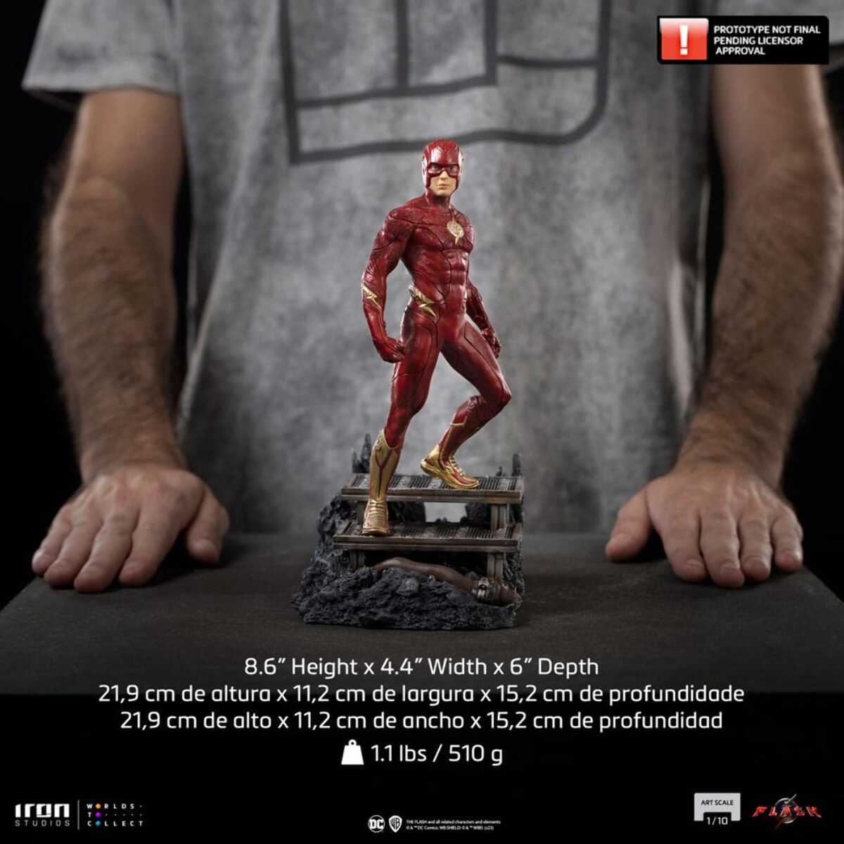 Dc Comics The Flash Movie Art Scale Statua 1/10 The Flash 22 Cm Iron Studios