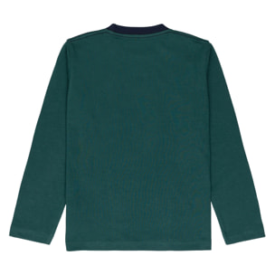 T-shirt maniche lunghe con stampa logo