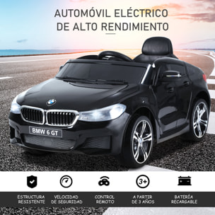 Coche Eléctrico para Niño con Control Remoto Batería 6V Negro