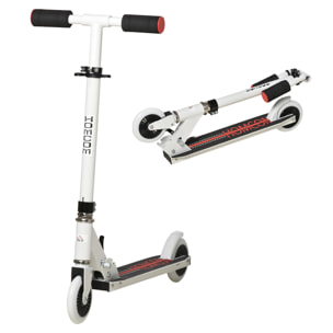 Patinete para Niños +3 Años Plegable con Altura Ajustable de 79,5-89,5 cm Blanco