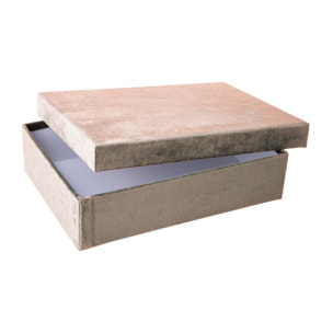 Scatola rett.velluto - Pezzi 2 - 30xH7,5x21,5cm - Bianchi Dino SpA