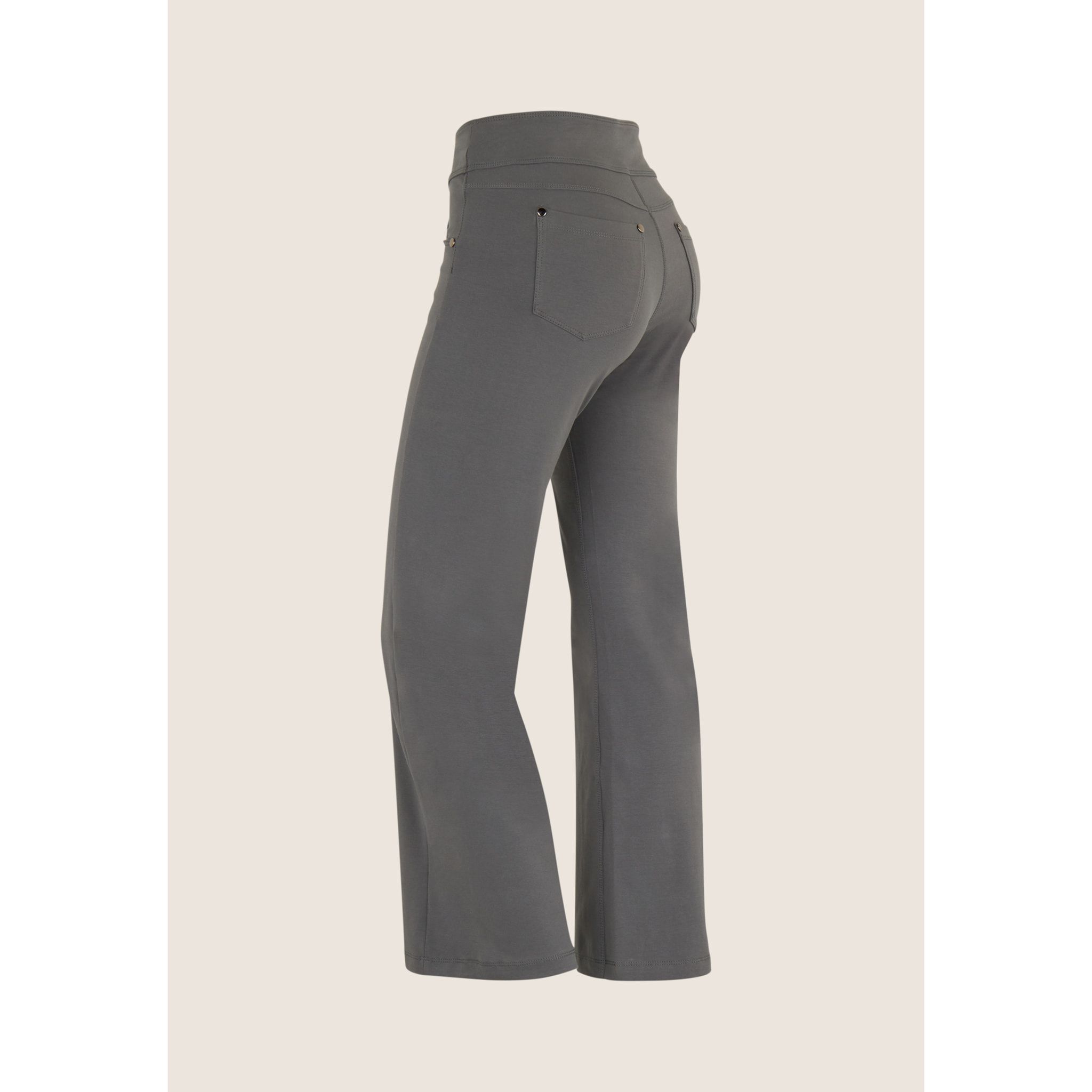 Pantaloni N.O.W. Wide Leg in Jersey Bi-Elastico