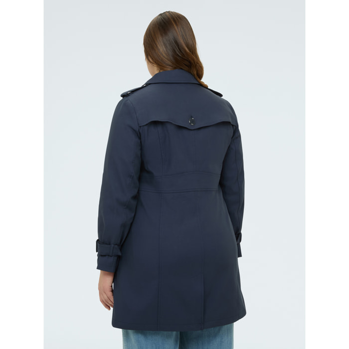 Fiorella Rubino - Trench con cierre cruzado - Azul