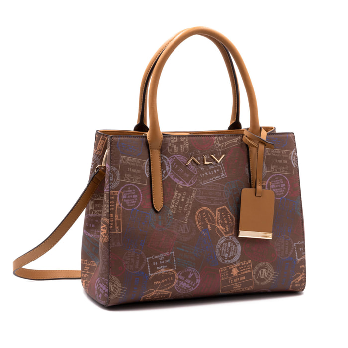 Borsa a spalla  da donna Poliuretano Prodotto alla Moda 30x21x13 cm