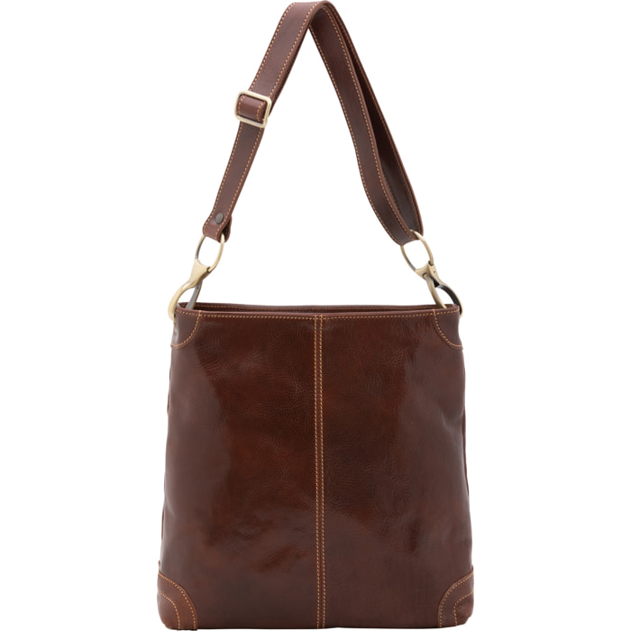 Borsa a spalla  da donna In Vera pelle Made in Italy 32x32x11 cm