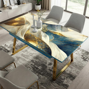 Rouleau revêtement adhésif imperméable - Sticker lavable plan de travail - ÉPOXY CAYUGA