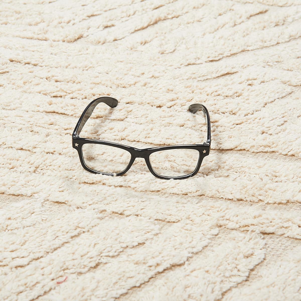 Tapis salon et chambre fait main en coton motif faux uni REFE