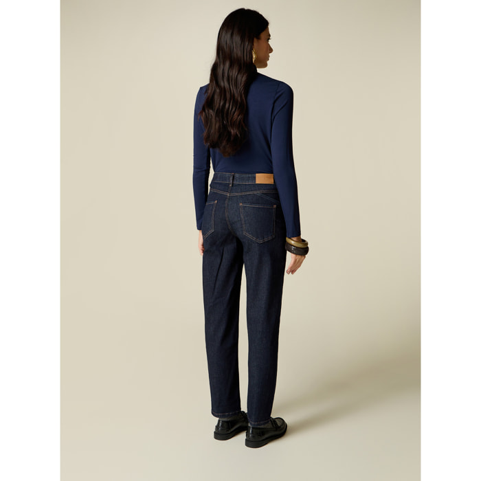 Oltre - Jeans regular in denim rinse - Blu