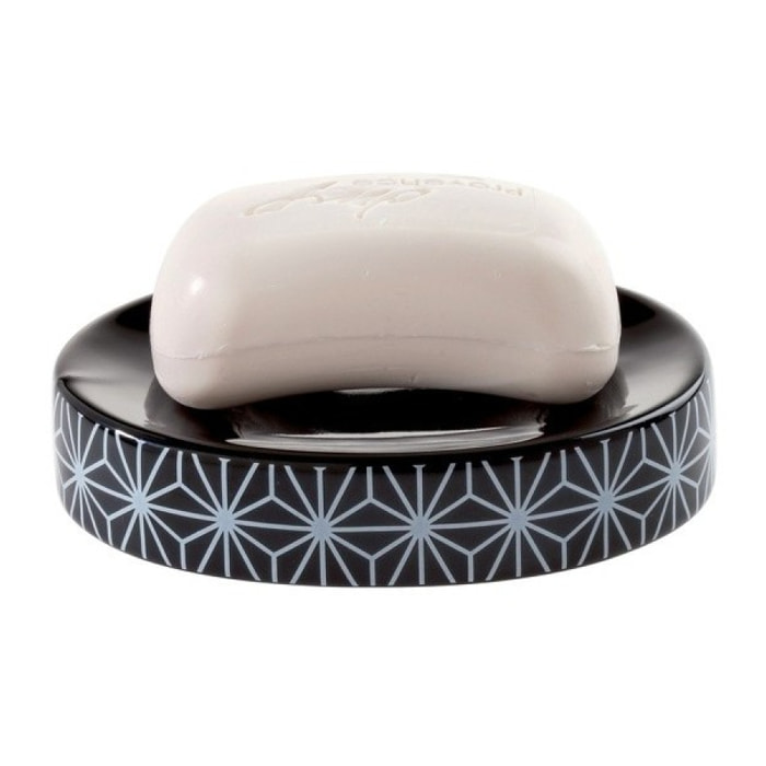 Porte savon Céramique STAR Noir Spirella