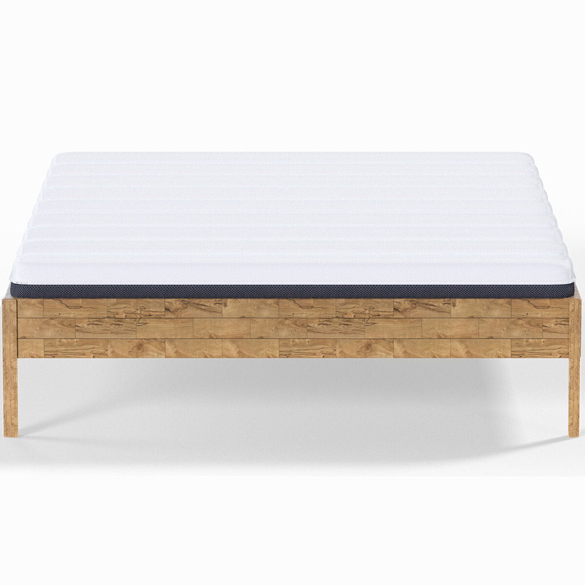 Pack lit en bois massif + Matelas ressorts et Mousse HR - AINA & HYGIOSPRING