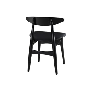 Chaises design noires (lot de 2) WALFORD