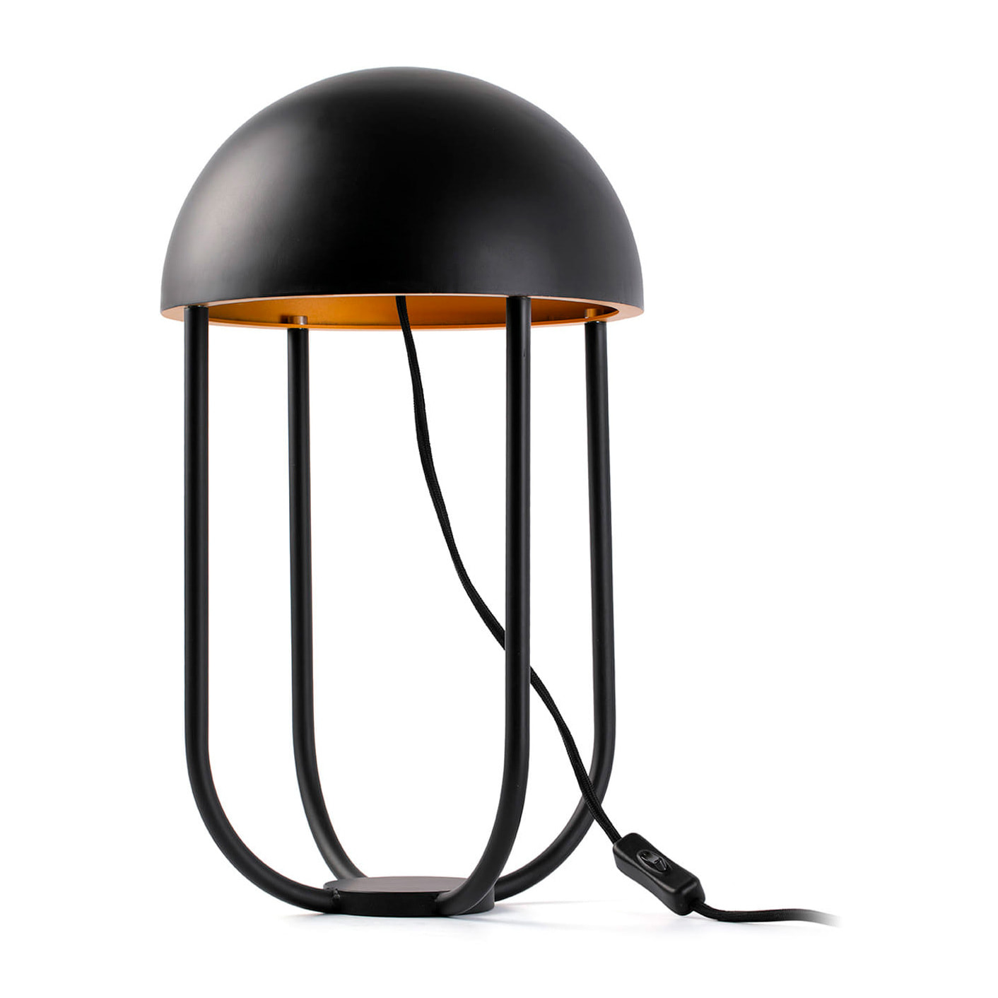 JELLYFISH Lampe de table noir et or