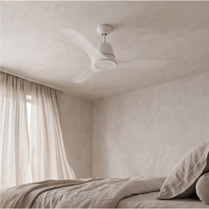 Forlight Ventilador IP20 Tiga LED 18.9W 3000K Blanco brillante Transparente