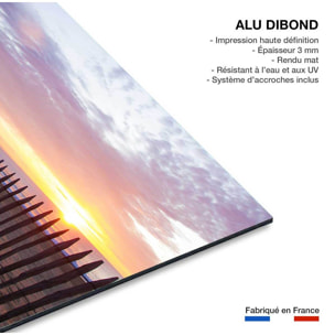 Tableau coucher du soleil Tableau alu Dibond
