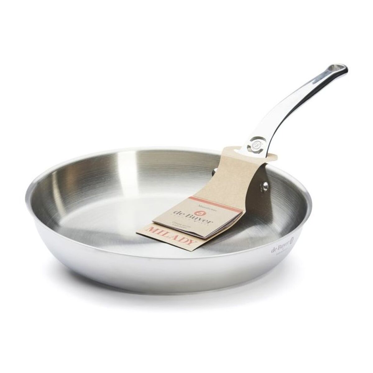 Poêle DE BUYER milady queue fonte inox 24 cm 3412.24