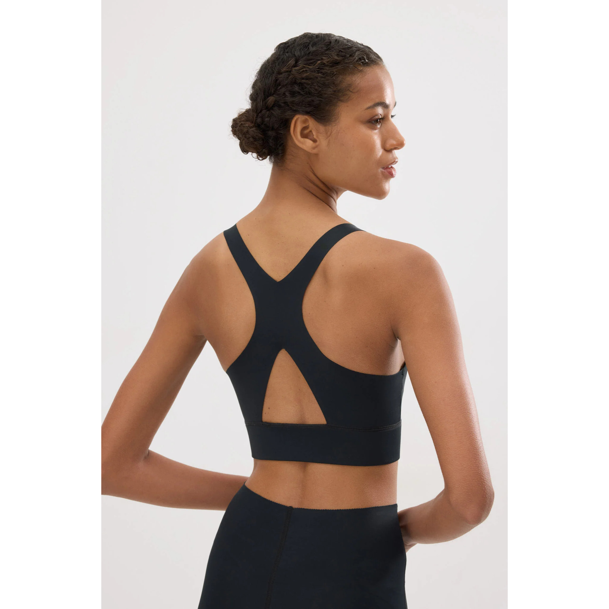 Reggiseno sportivo compressivo nero