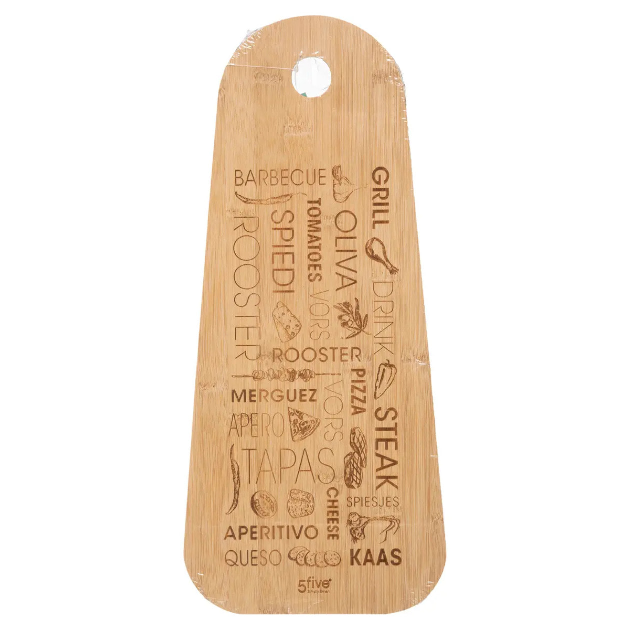 Planche à découper tapas 45cm bambou