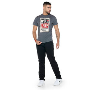 T-shirt da uomo maniche corte con stampa incontro boxe 'Metropolitan'