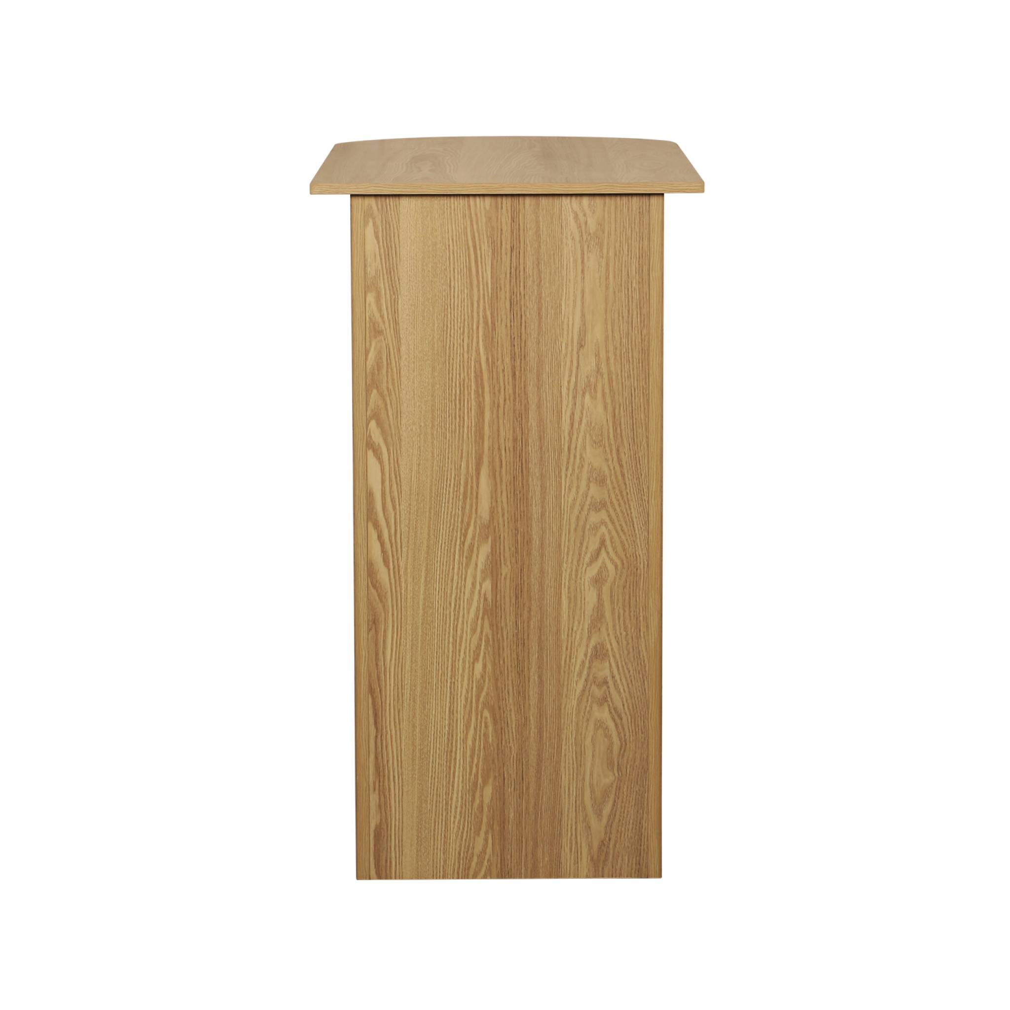 Table bar. table haute de cuisine table d'appoint décor bois avec rangements. 3 étagères. 120 x 55 x 100 cm