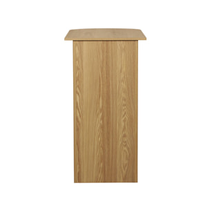 Table bar. table haute de cuisine table d'appoint décor bois avec rangements. 3 étagères. 120 x 55 x 100 cm