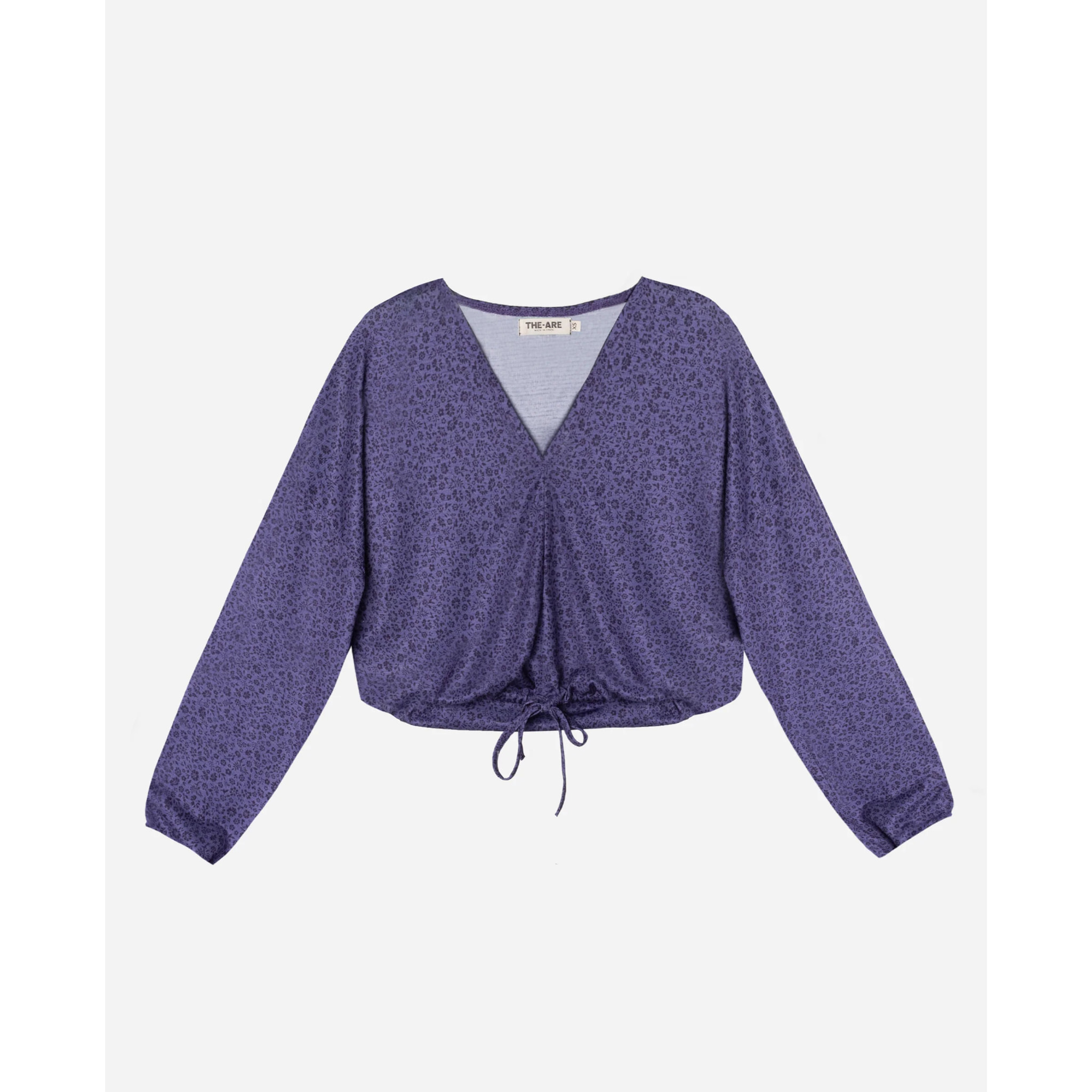 Blusa de mujer estampada manga larga