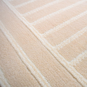 Tapis salon et chambre tissé motif arc-en-ciel SUDU