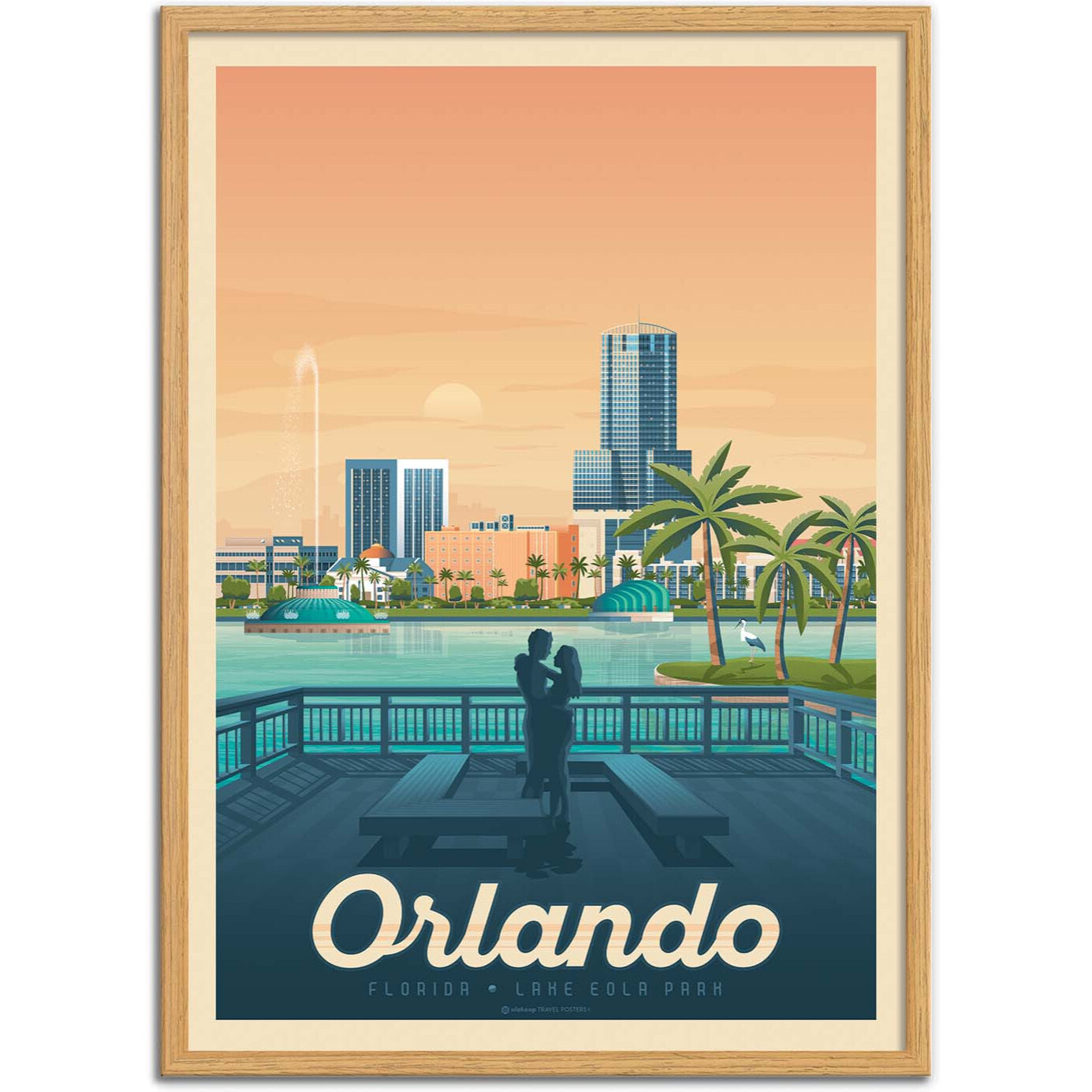 Affiche - Orlando - Olahoop Travel Posters