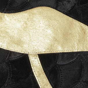 Tapis Fulmine 240x170cm noir et doré Kare Design