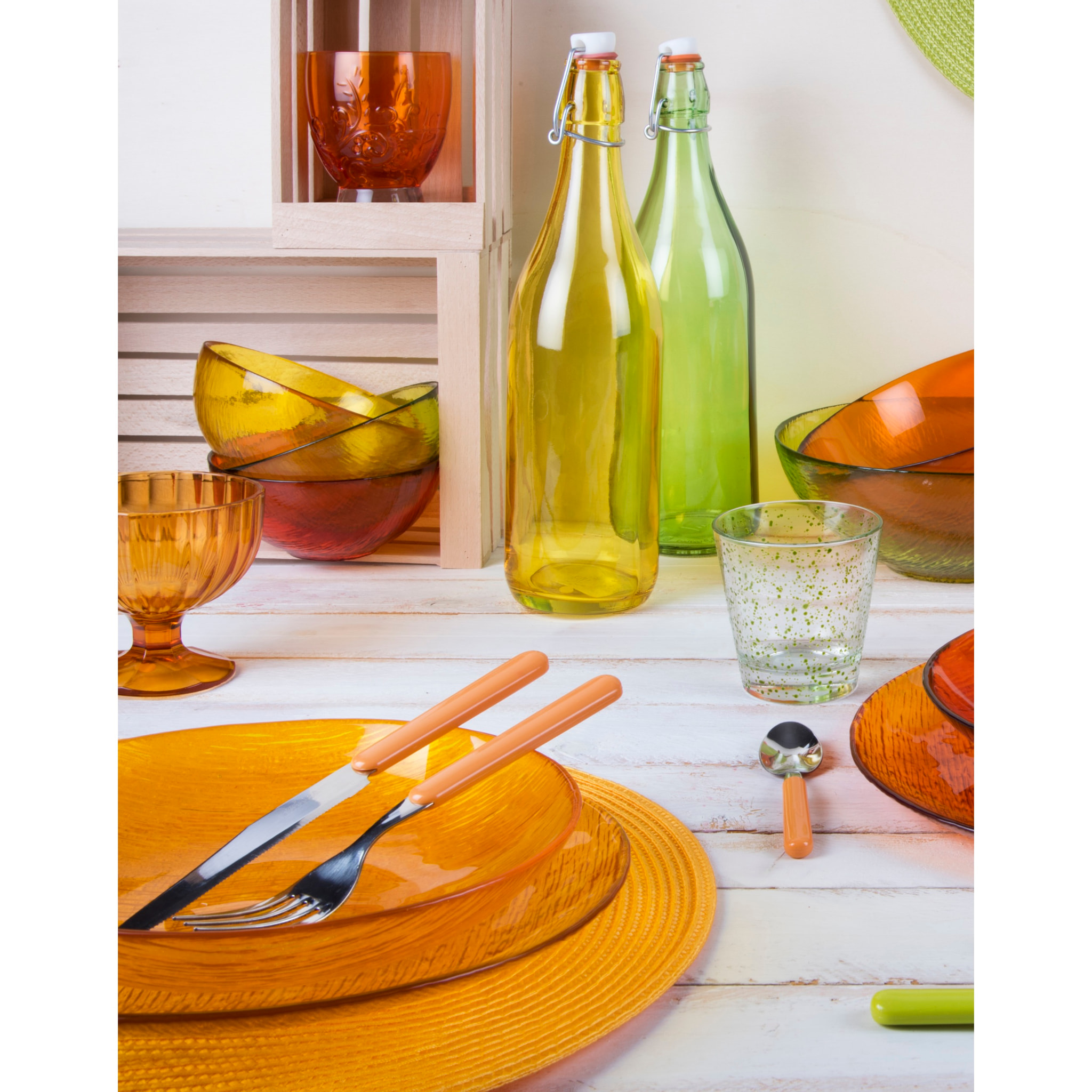 Servizio 24 posate Excelsa – Fashion, Acciaio Arancio