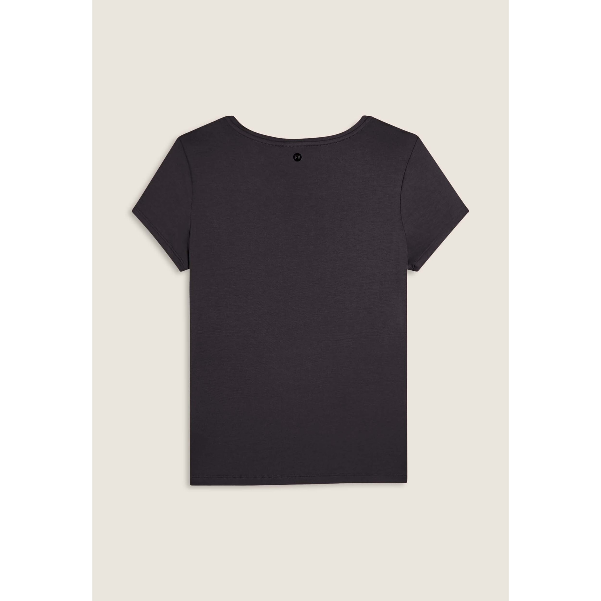 T-shirt donna stampa animalier e strass