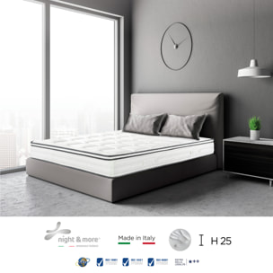 "Volare" H25 cm 120x190 guanciale Memory OMAGGIO 2cm memory foam