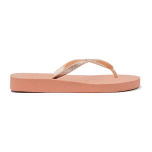 Sandalias Flip Flop Glitter en Rosa D.Franklin