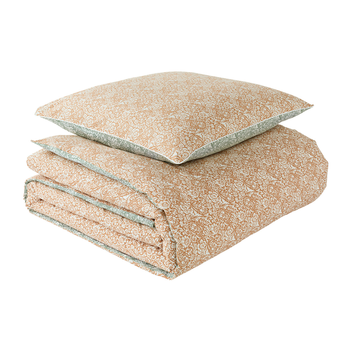 Parure de lit Housse de couette +Taie rectangles en percale de coton, JAIPUR, Multicolore