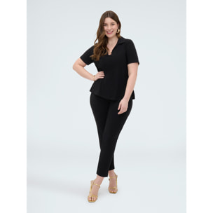 Fiorella Rubino - Joggers de punto jersey - Negro