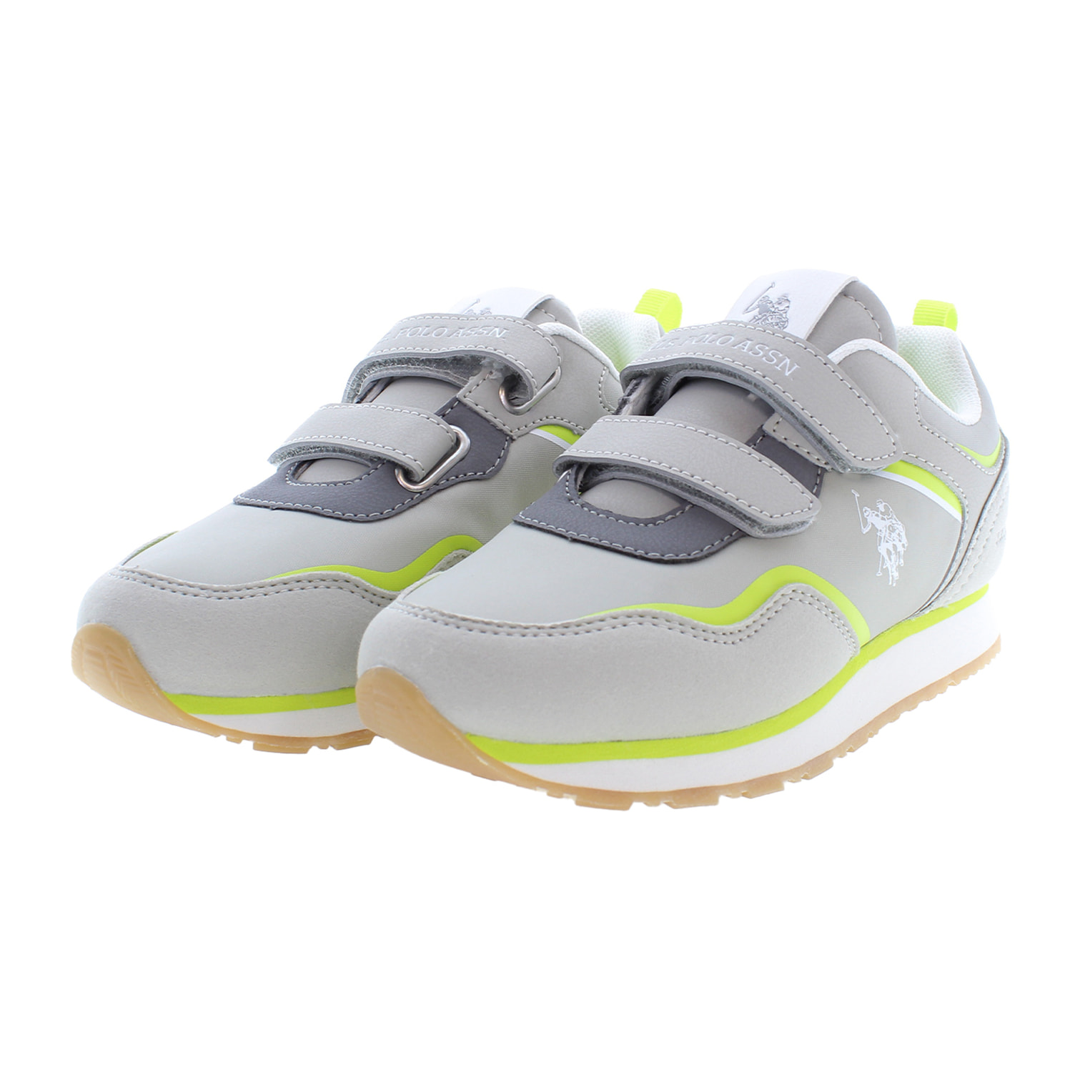 Sneakers U.S. Polo Assn Light Gray-Light Green