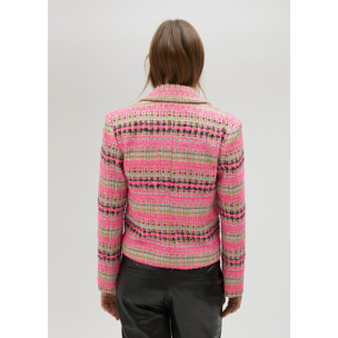 Giacca biker tweed