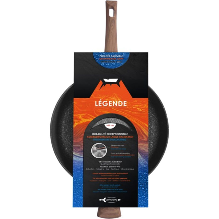 Poêle DURANDAL 32cm Ceramique Legende